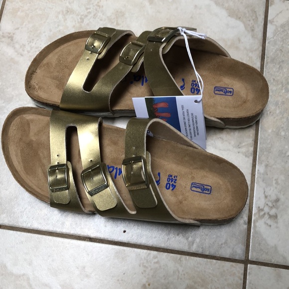 NWT Birkenstock Metal Gold size 9 - Picture 3 of 6